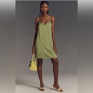 By Anthropologie Mini Slip Dress New